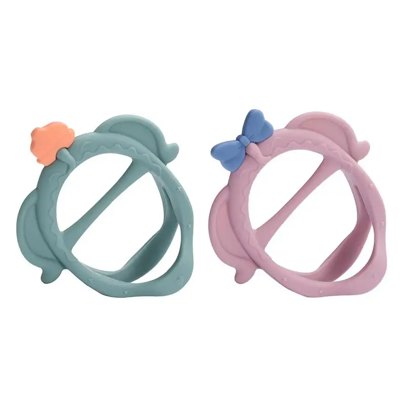 

Toddler Teether Toys Kid-Friendly Teeth Grinding Toy Elastic Toddler Wrist Hand Teething Toys Soft Silicone Toddler Chew Toys