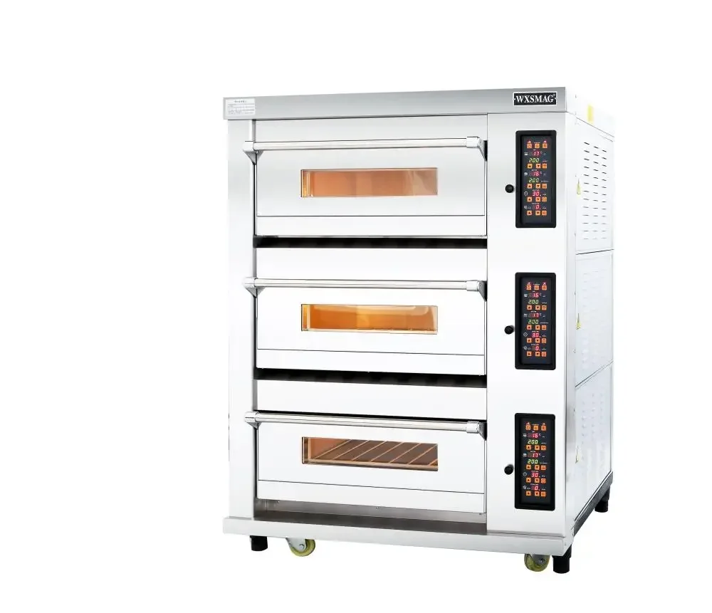 Professional 380V Steam Deck Oven New Condition 1300*1050*1800 mm Bakery Equipment for Cake & Bread Made of Corn