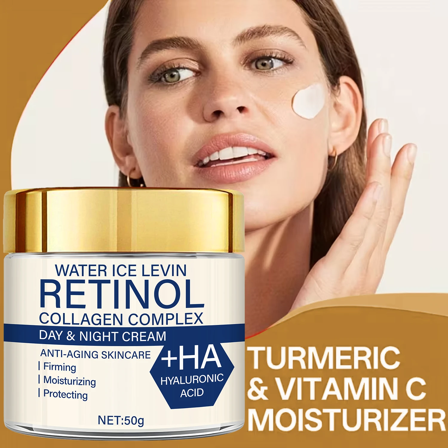 كريم ريتينول كولاجين كومبليكس ليلاً ونهارًا مع حمض الهيالورونيك 4HA لشد البشرة والمرطبة والحماية.