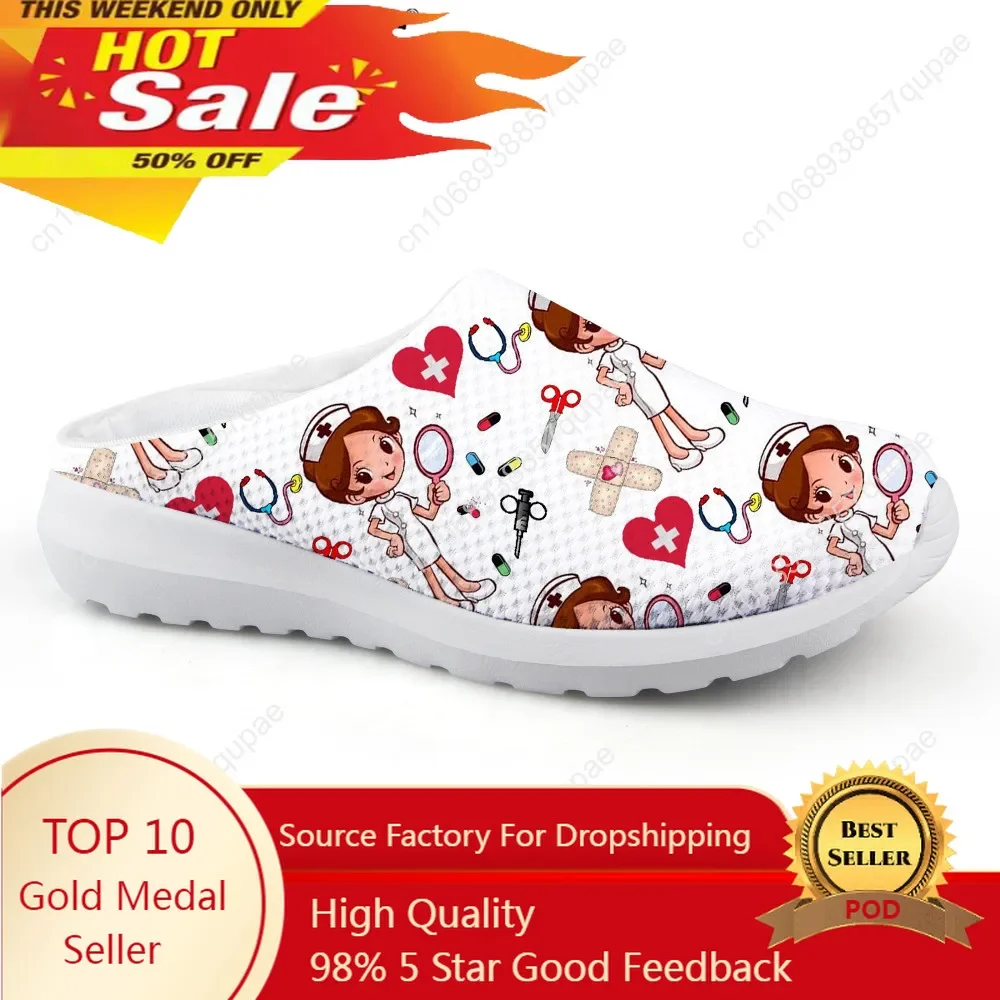 

Fashion Nurse Shoes Medical Doctor Mesh High Quality Sneakers Women Men Teenager Casual Custom Made Tennis Flat Couple Shoes