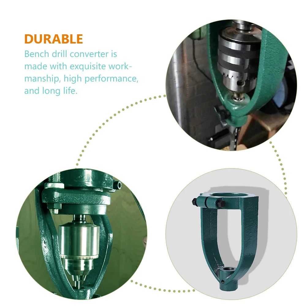 Mortise Machine Converter Bench Drill Attachment Square Mortise Tools Iron Made Portable Stable Characteristics Simple