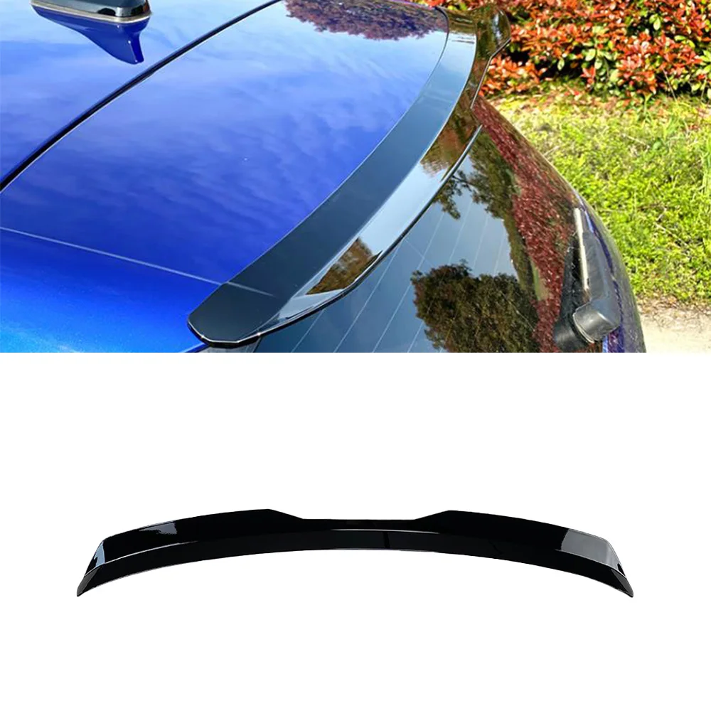 For VW Volkswage Golf 8 MK8 GTI R GTD 2020 2021 2022 Car-Spoiler Rear Trunk Tail Wing Splitter Body Kit Accessories Gloss Black