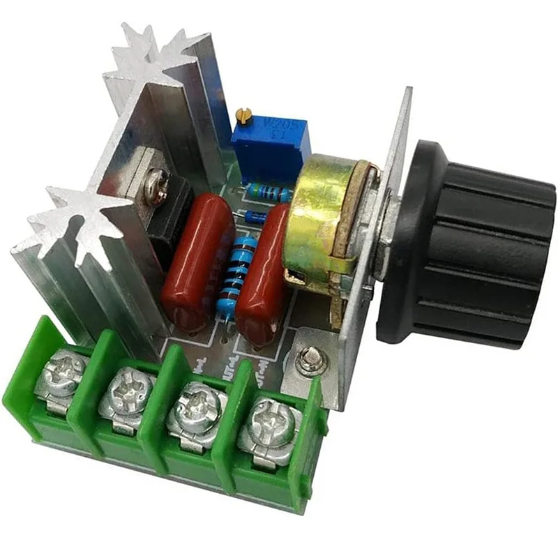 AC 220V 2000W SCR Moduł regulatora napięcia Ściemniacz Regulator prędkości silnika Termostat Elektroniczny — zdjęcie produktu 2