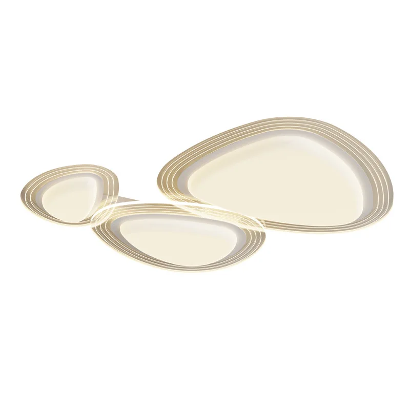 

Simple and modern, living room Zhongshan lamp combination, cream wind ceiling lamp