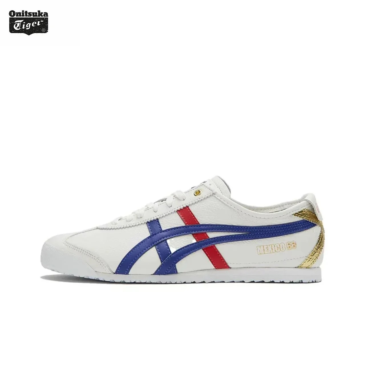 Asics Onitsuka Tiger MEXICO 남녀공용 캔버스 신발, 클래식 경량 운동화, 66