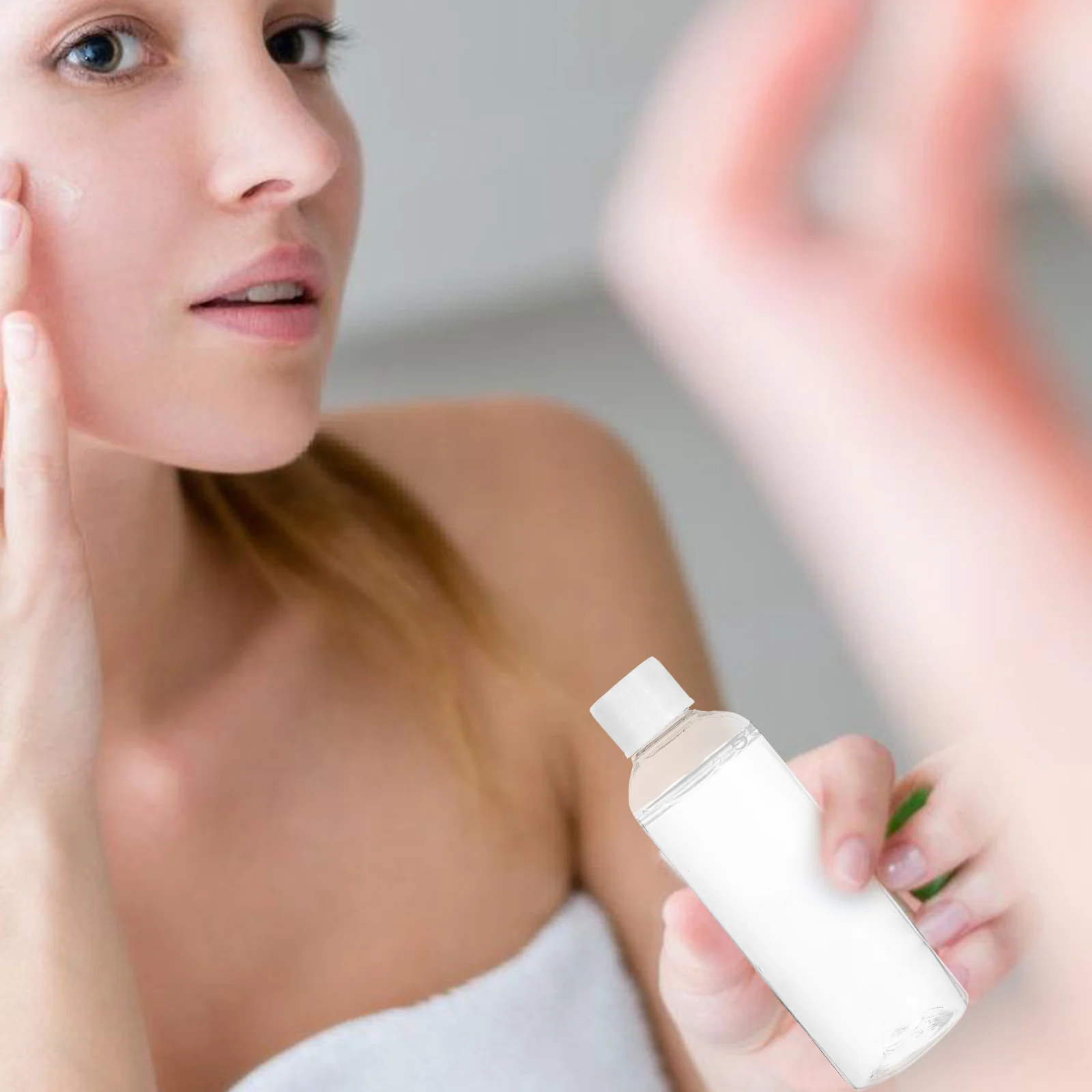 

10Pcs 100Ml Empty Plastic Bottle Refillable Reusable Travel Dispenser Lightweight Makeup Container for on-The-Go Use