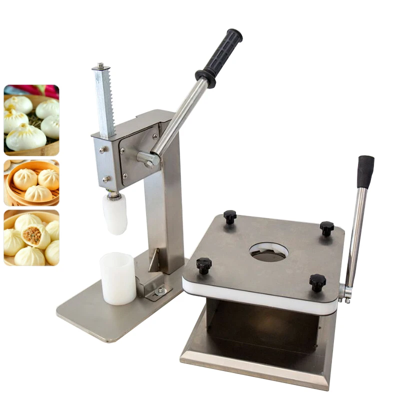 Hand Operated Stainless Steel Steamed Stuffed Bun Maker Machine Manual Baozi Machine Momo Making Machine Bun Forming Machine