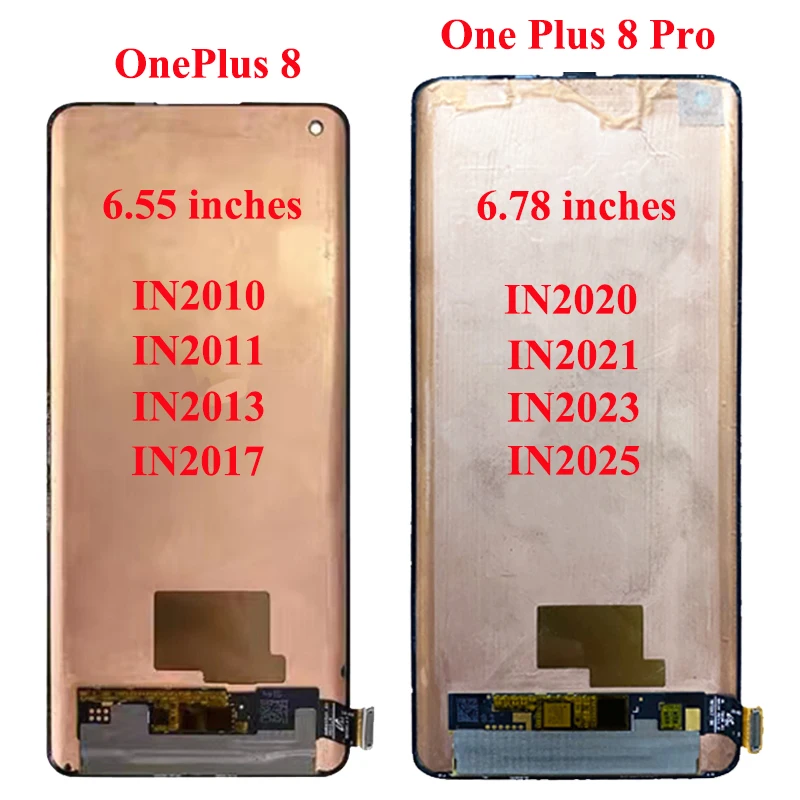 Imagem -02 - Tela Lcd Oled para Oneplus Substituição do Digitalizador do Painel de Toque Oneplus Pro Mais 8pro In2023 Lcd 678