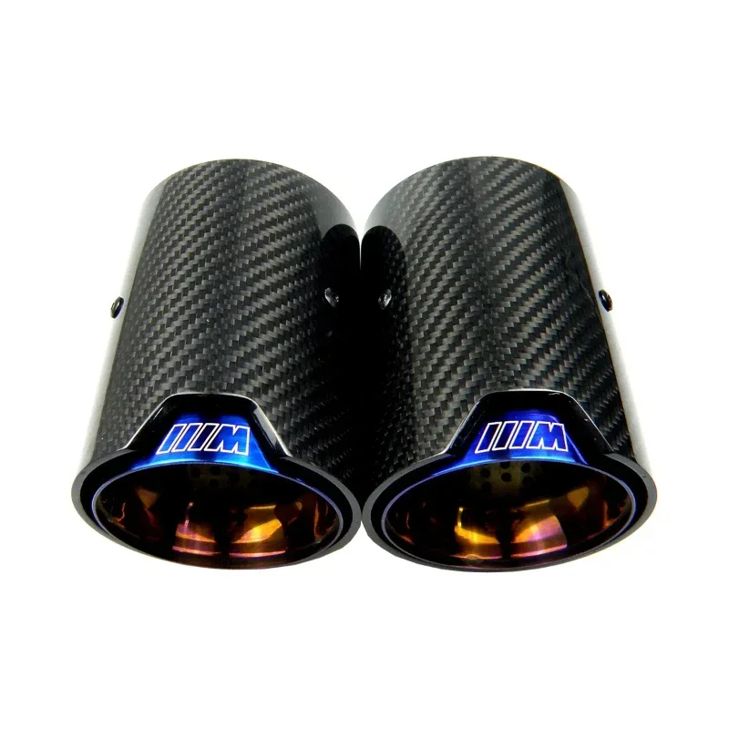 

FOR Burnt Blue Carbon Fiber Exhaust Tip Muffler For BMW M Performance exhaust pipe M2 F87 M3 F80 M4 F82 F83 M5 F10 M6 F12