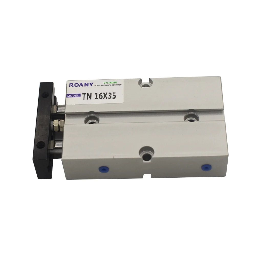 Aluminum Alloy TN TDA Series Air Cylinder 16mm Bore 10-200mm Stroke TN16x10 TN16x50 TN16x100 Double Rod Pneumatic Cylinder