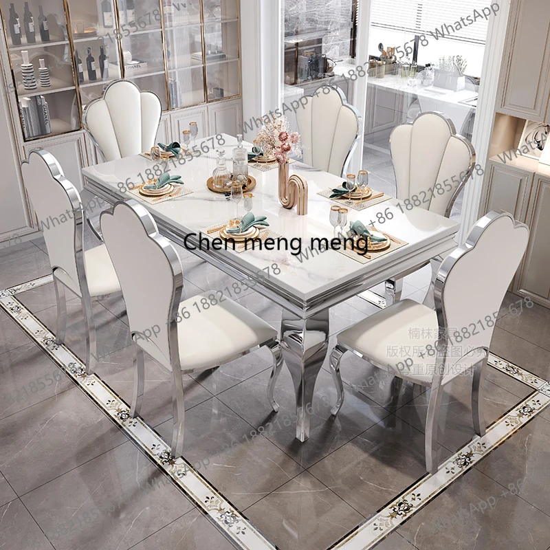 

Center Chairs Dining Table Conference Restaurant Modern Lounge Dining Table Designer Extending Mesas De Comedor Salon Furniture