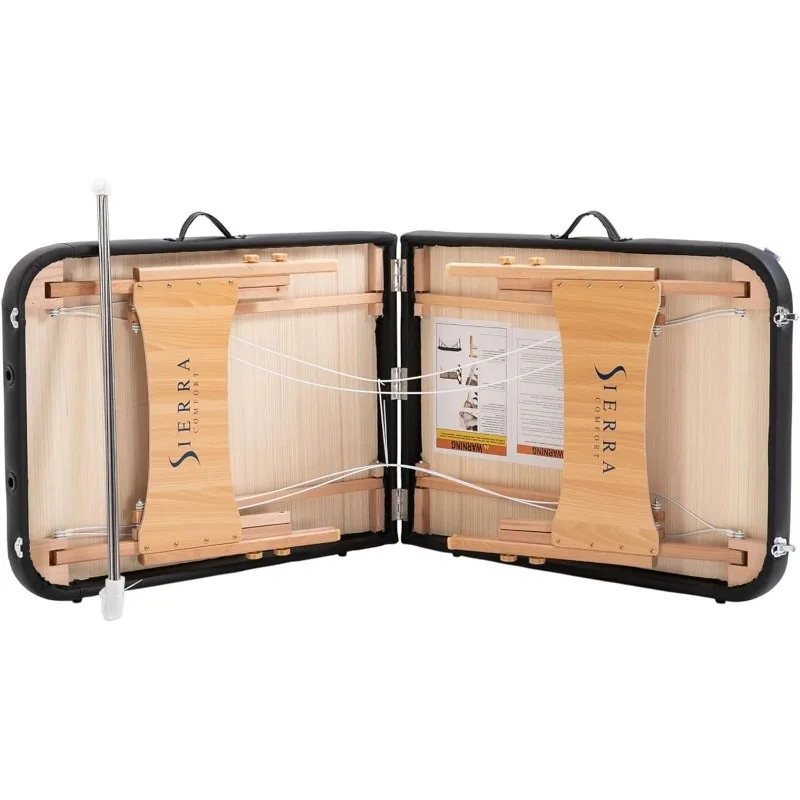 SierraComfort-Table de massage portable, de base, noire