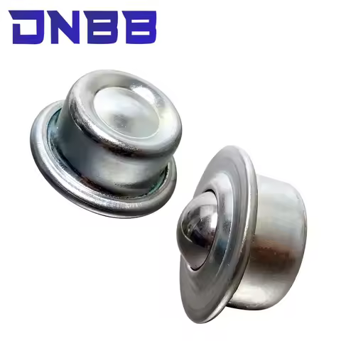 5pcs Carbon Steel 5/8" 15.8mm CY-15H Flange Mounted Ball Transfer Unit Bearing Conveyor Roller Wheel