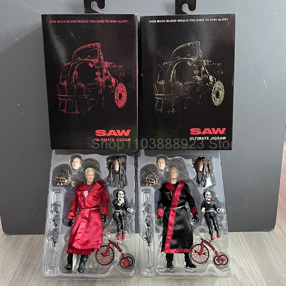Anime Saw Jigsaw Red Robe Action Figure Black Robe GK Statue Manga Deluxe Figure Halloween Birthday Gifts Toys Model Doll