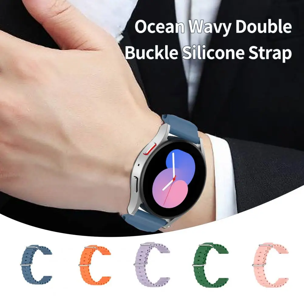 20mm/22mm Wristwatch Band Adjustable Detachable One-piece Silicone  Smart Watch Band Silicone Replacement Bracelet For GT Watch