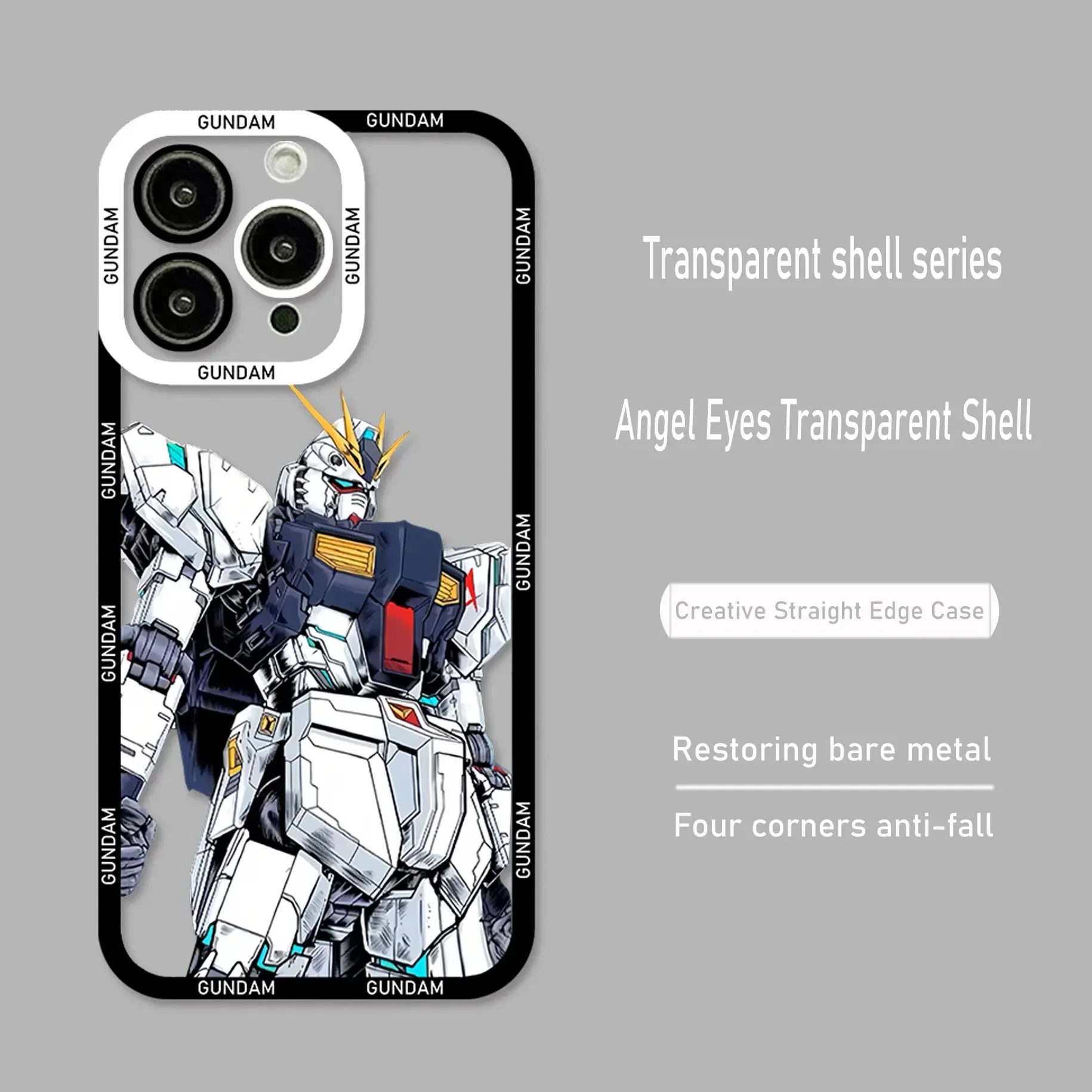 Phone Case For iPhone 15 14 13 12 11 Mini Pro Max X XR XSMax 6S 6 7 8 Plus SE20 Transparent G-GUNDAMS Cover