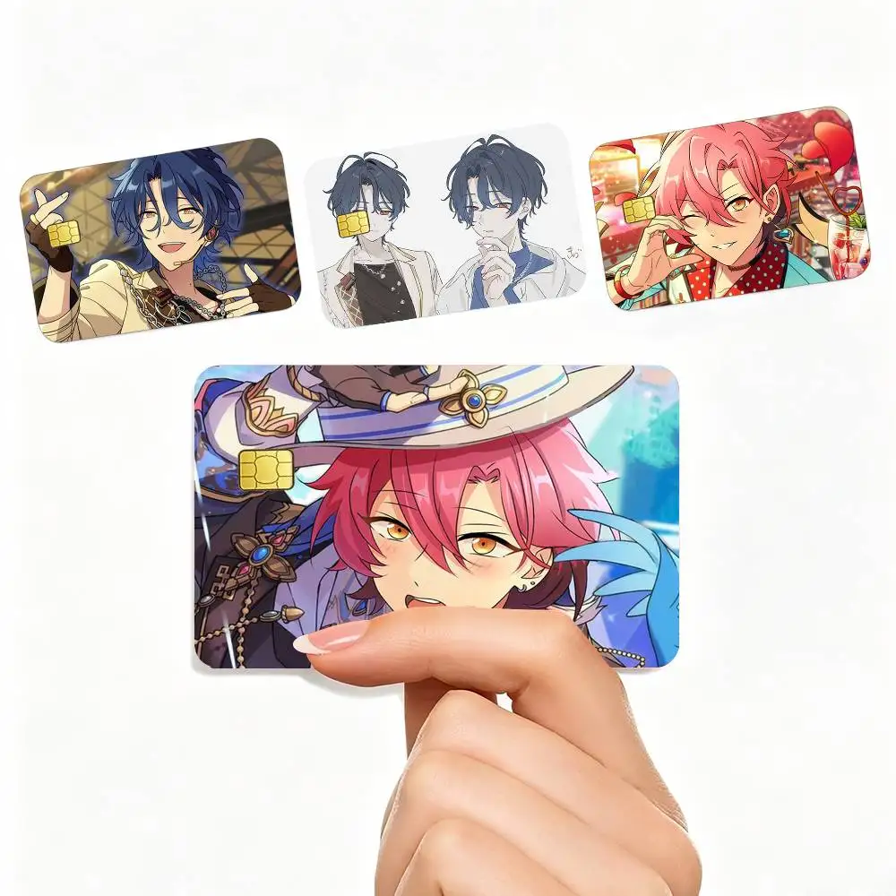 COOL M-MELLOW DEAR Enstars Juego de 4 pegatinas para tarjetas pequeñas, impermeables, con chip, antiarañazos
