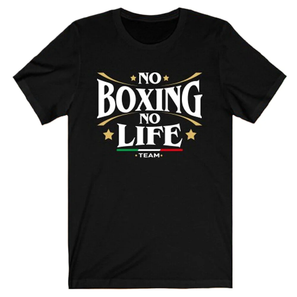 No Boxing Life Canelo Alvarez Team Logo Men's Black T-Shirt Size S to 5xl