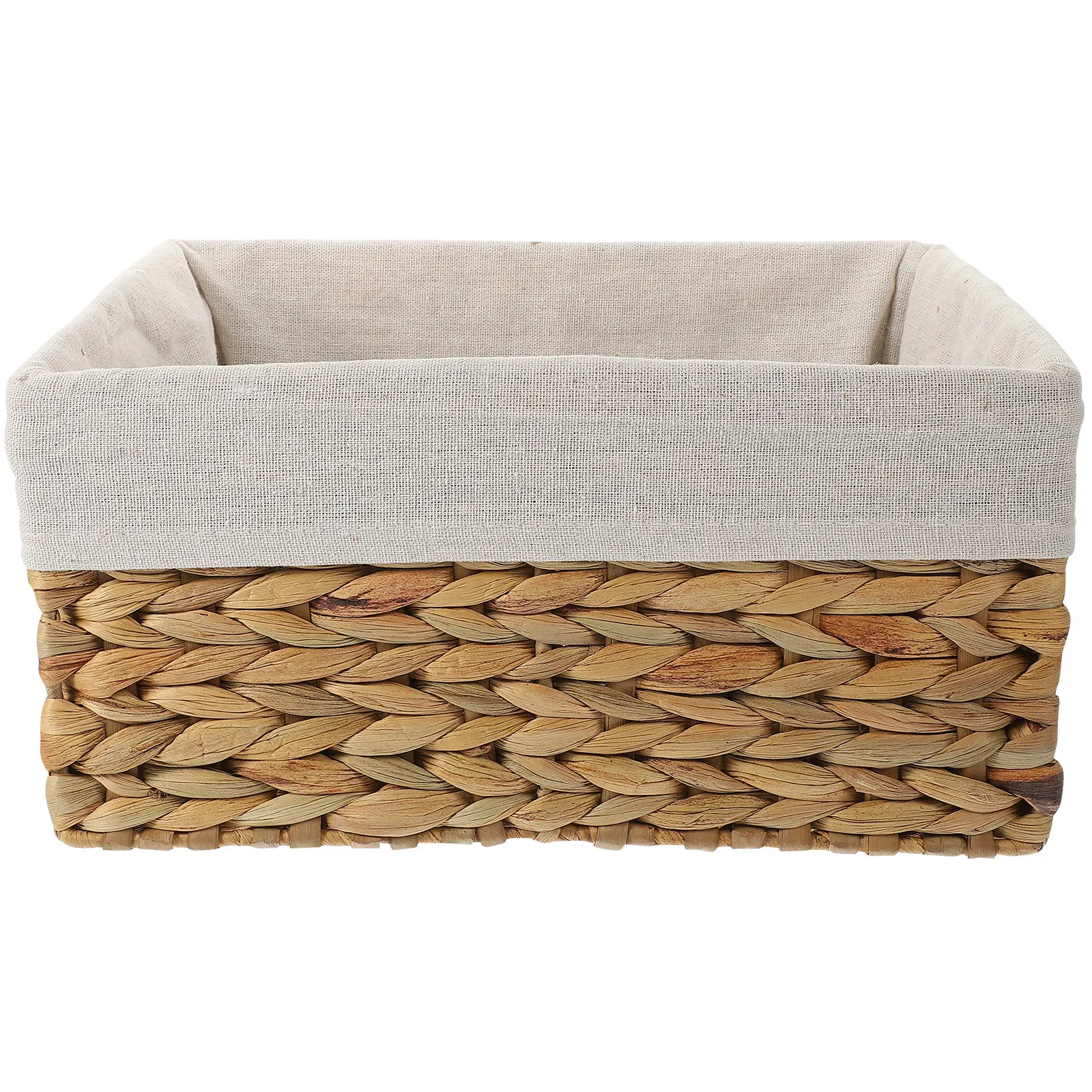 

Handwoven Straw Storage Basket Natural Rustic Decorative Woven Basket for Shelf Desktop Bathroom Living Room Sundries Organizer