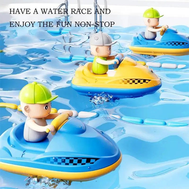 어린이 장난감 인터랙티브 감각 물놀이 활동용 수동 모터보트 유아 샤워 수영장