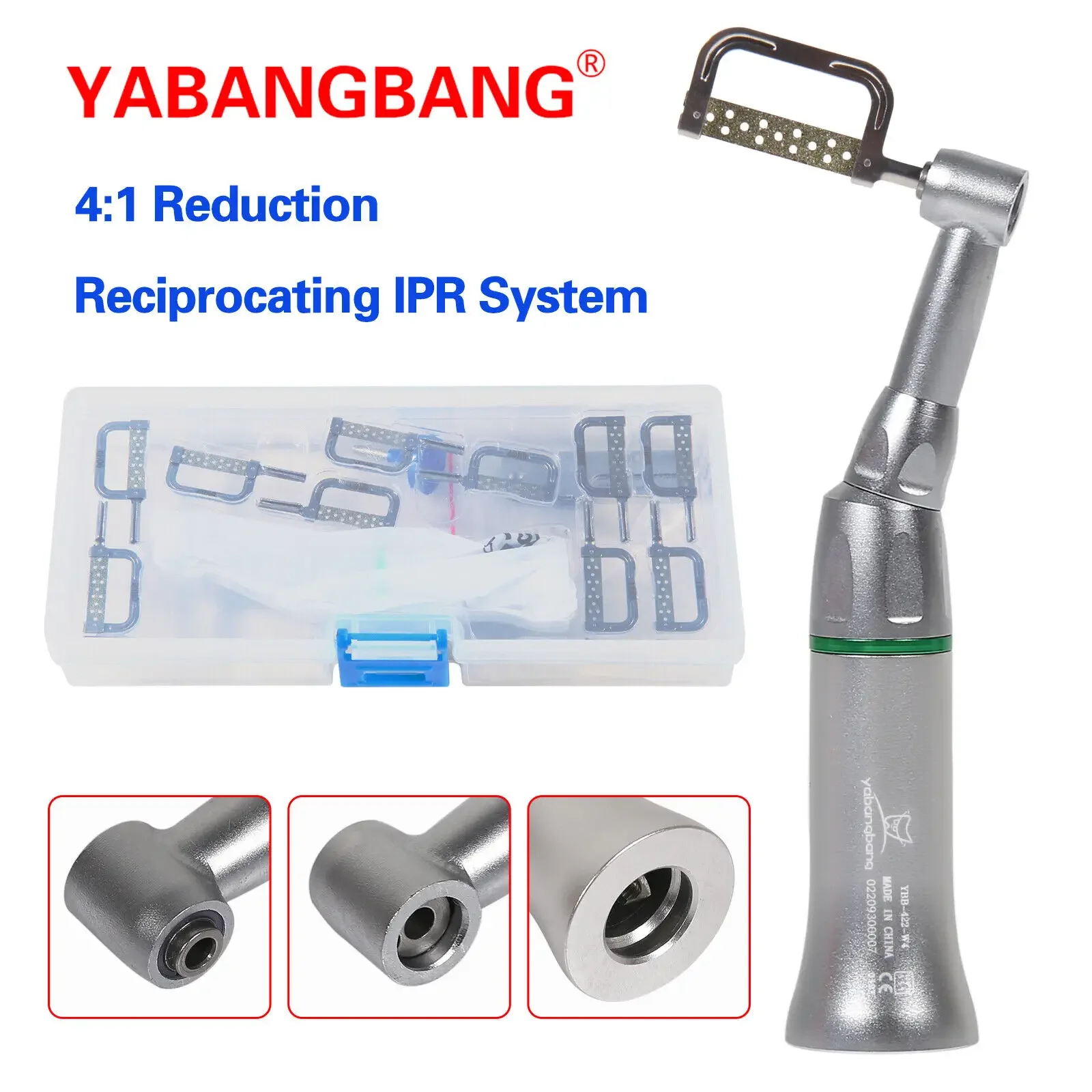 Dental IPR 4:1 Reduction Interproximal Stripping Contra Angle Handpiece Fit NSK