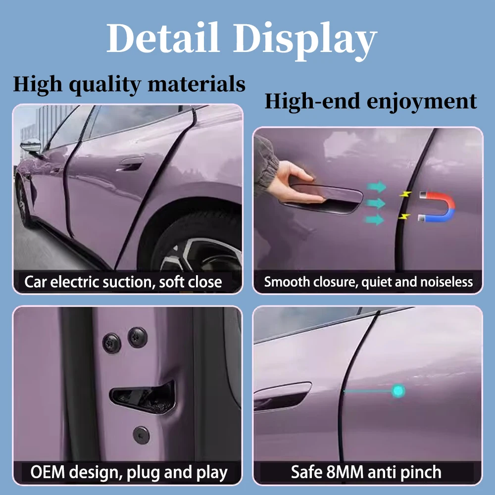for Geely Coolray Binyue Proton BelGee X50 2018-2025 Car Automatic Soft Close Door Electric Power Comfort Closing Suction lock