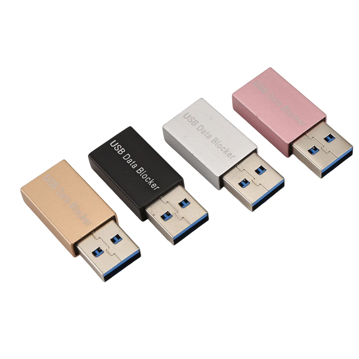 YDSC 4PCS USB Data Blocker Charge-Only USB Jacking Prevention Adapter Data Sync Blocker Adapter for Blocking Data Sync