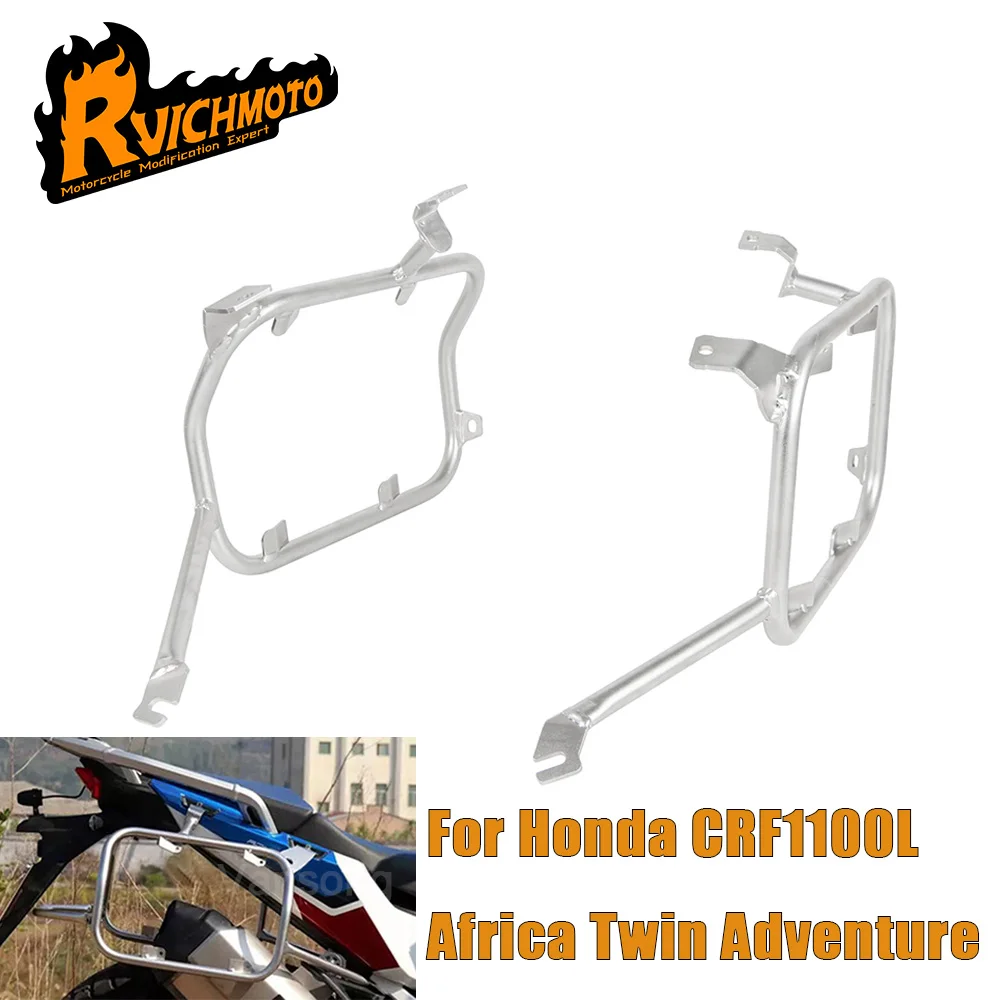 For Honda CRF1100L Africa Twin Adventure Motorcycle Side Panniers Rack Frame Top Box Case Bracket Pannier Stainless Luggage Rack