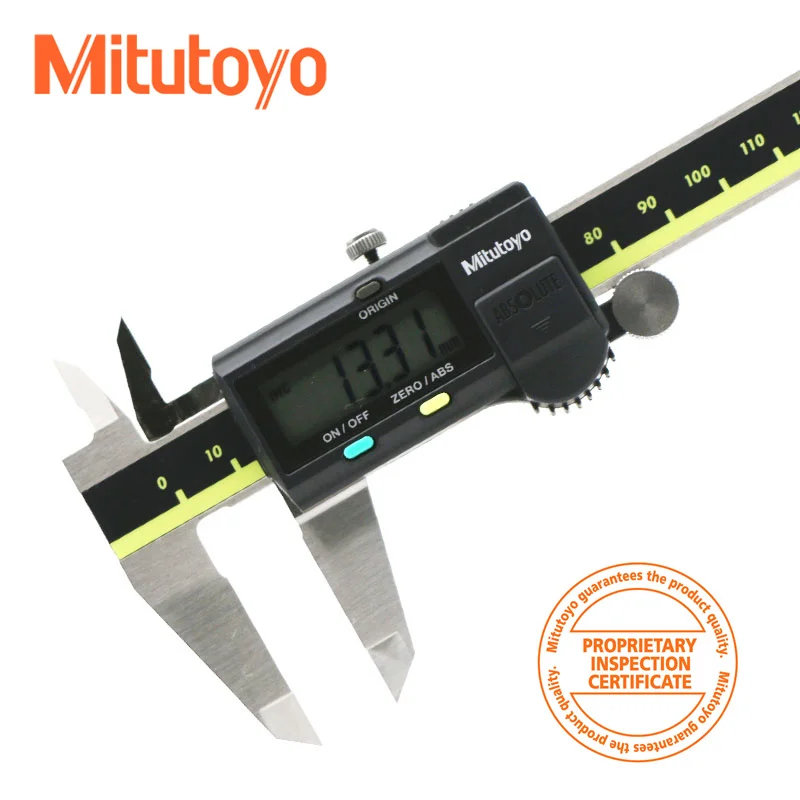 

Mitutoyo 500-180-30 Digimatic Digital ABS AOS Caliper , Range 0-100mm , Graduation 0.01mm , W/o Data Output