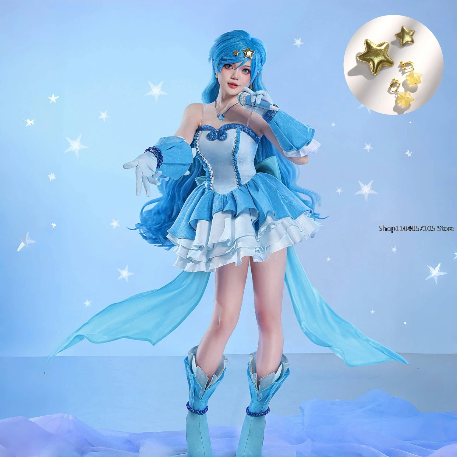 Mermaid Melody Nanami Ruchia Luchia Hanon Hosho Cosplay Costume Christmas Dress Accessories Costumes Cosplay Free Gift Headgear