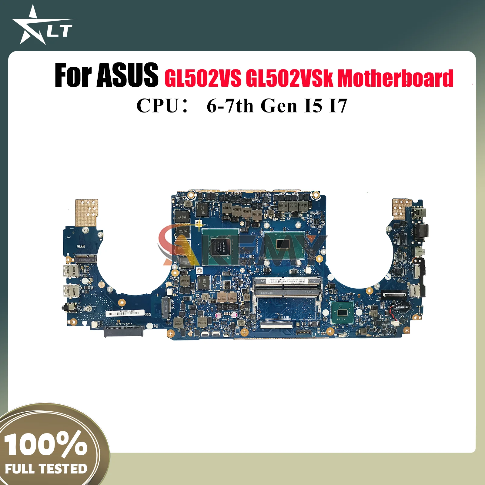 

Материнская плата для ноутбука GL502VS для ASUS ROG Strix GL502VMK GL502VM GL502V, материнская плата для ноутбука с процессором I5 I7, 100% тестирование, ОК, быстрая доставка