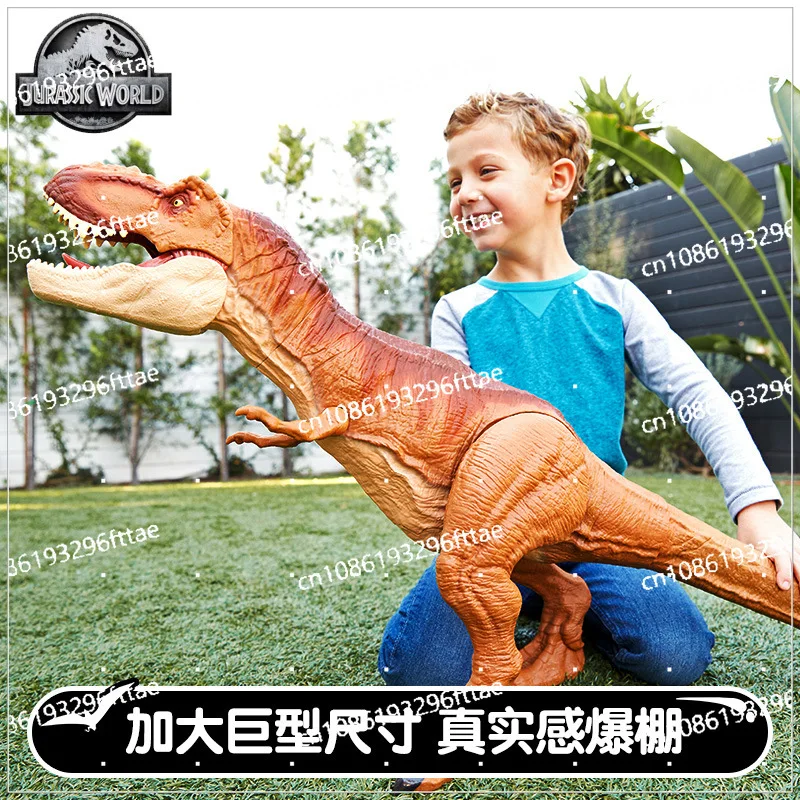 Mattel Jurassic World Giant Extra Large Tyrannosaurus Rex Joint Movable Simulation Animal Boy Toy FMM63