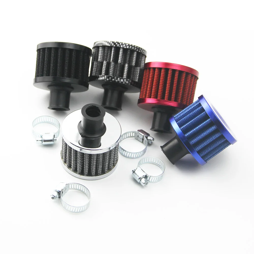 12mm Car Styling Breathable Air Intake Filter Small Mushroom Head Car Motor Cold Turbo Vent Crank Breather