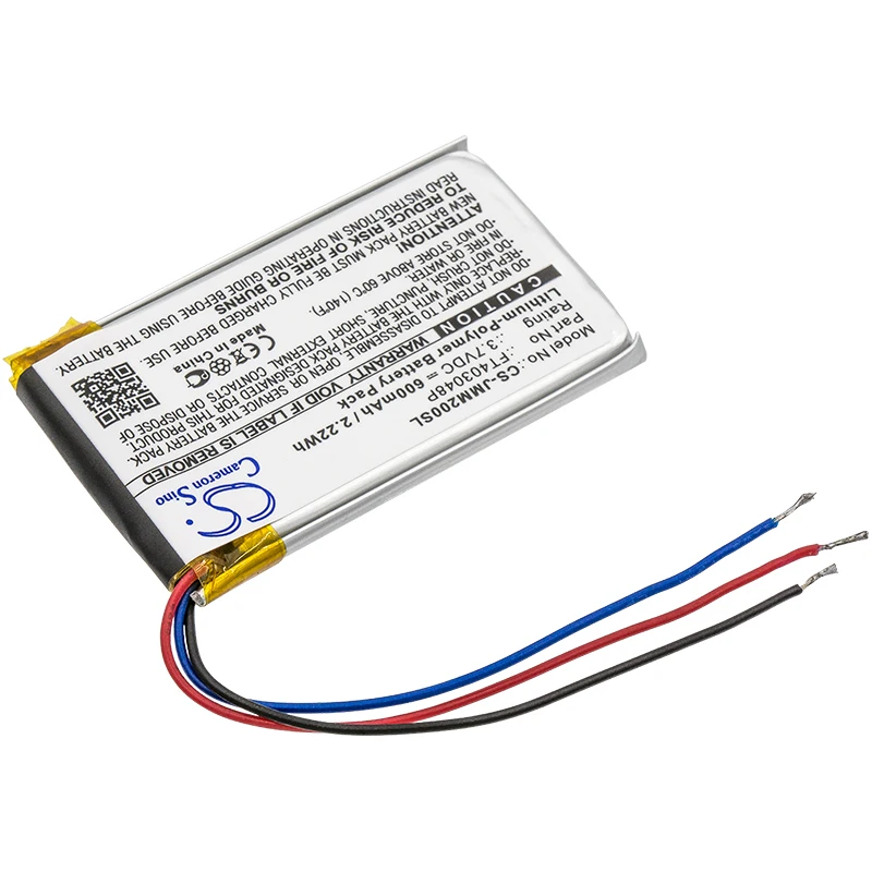 Battery for JBL Micro 2,Micro II,Clip,Clip+,Clip plus PN:FT403048P (600mAh) 3.7V