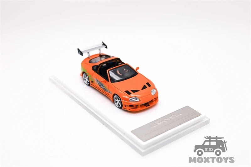 **الطلب المسبق ** سرعة سريعة FS 1:64 Supra Targa A80 Bomex FNF برتقالي عادي / فاخر محدود999 نموذج سيارة دييكاست