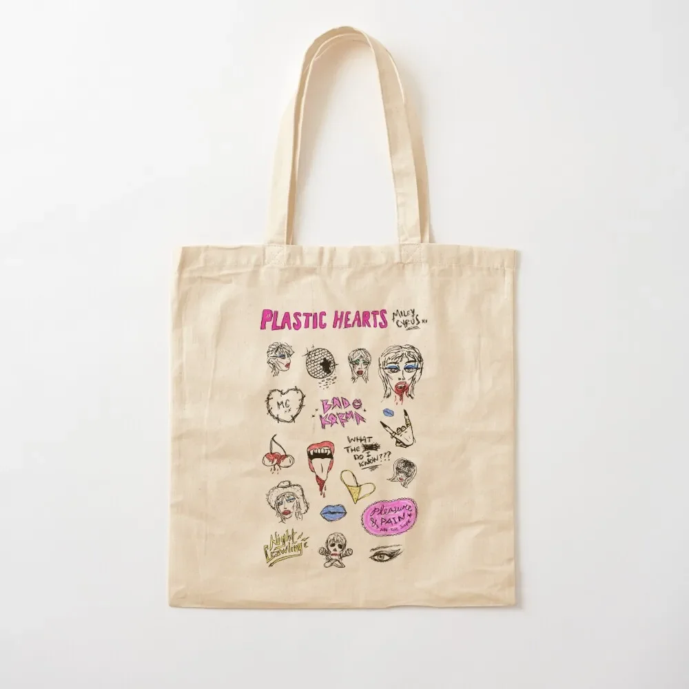 PLASTIC HEARTS Tote Bag Canvas shoulder bag bag for beach