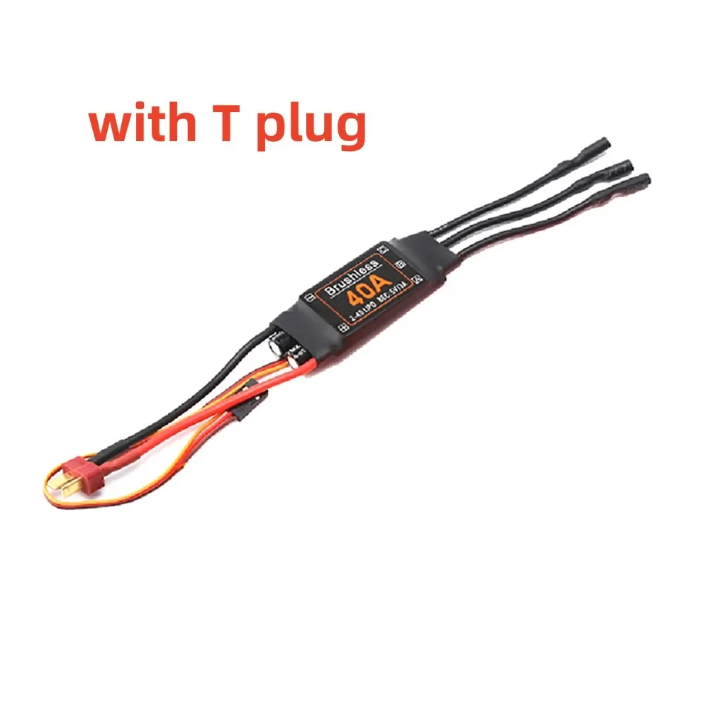 40A Brushless ESC Speed Controller BEC 5V / 3A Long & Short & with T plug & with XT60 plug For Drone Airplanes Motor RC Toy FPV