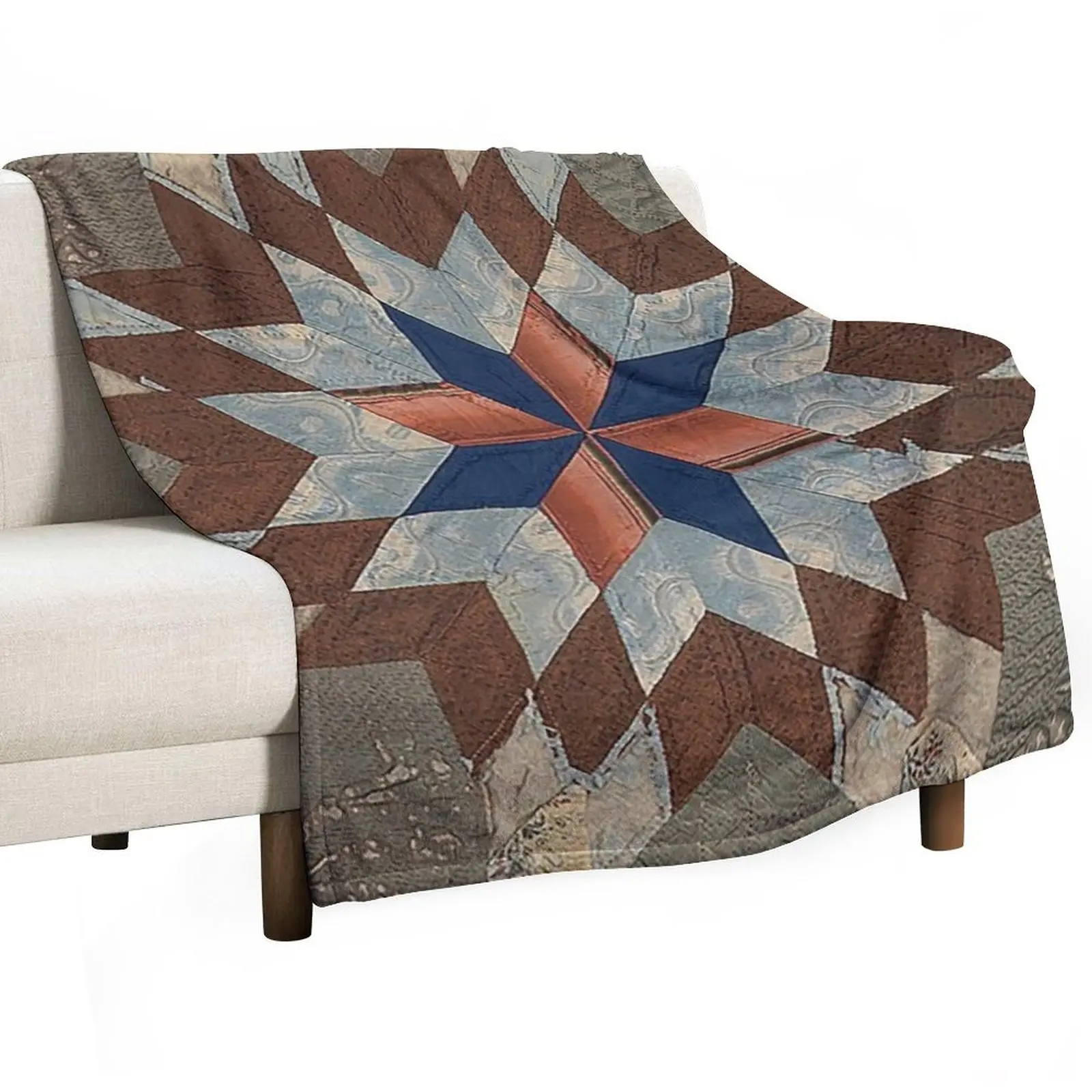 quilt, Star of Bethlehem Quilt, quilt pattern, pennsylvannia dutch quilt,moravian star, bethlehem PA Throw Blanket