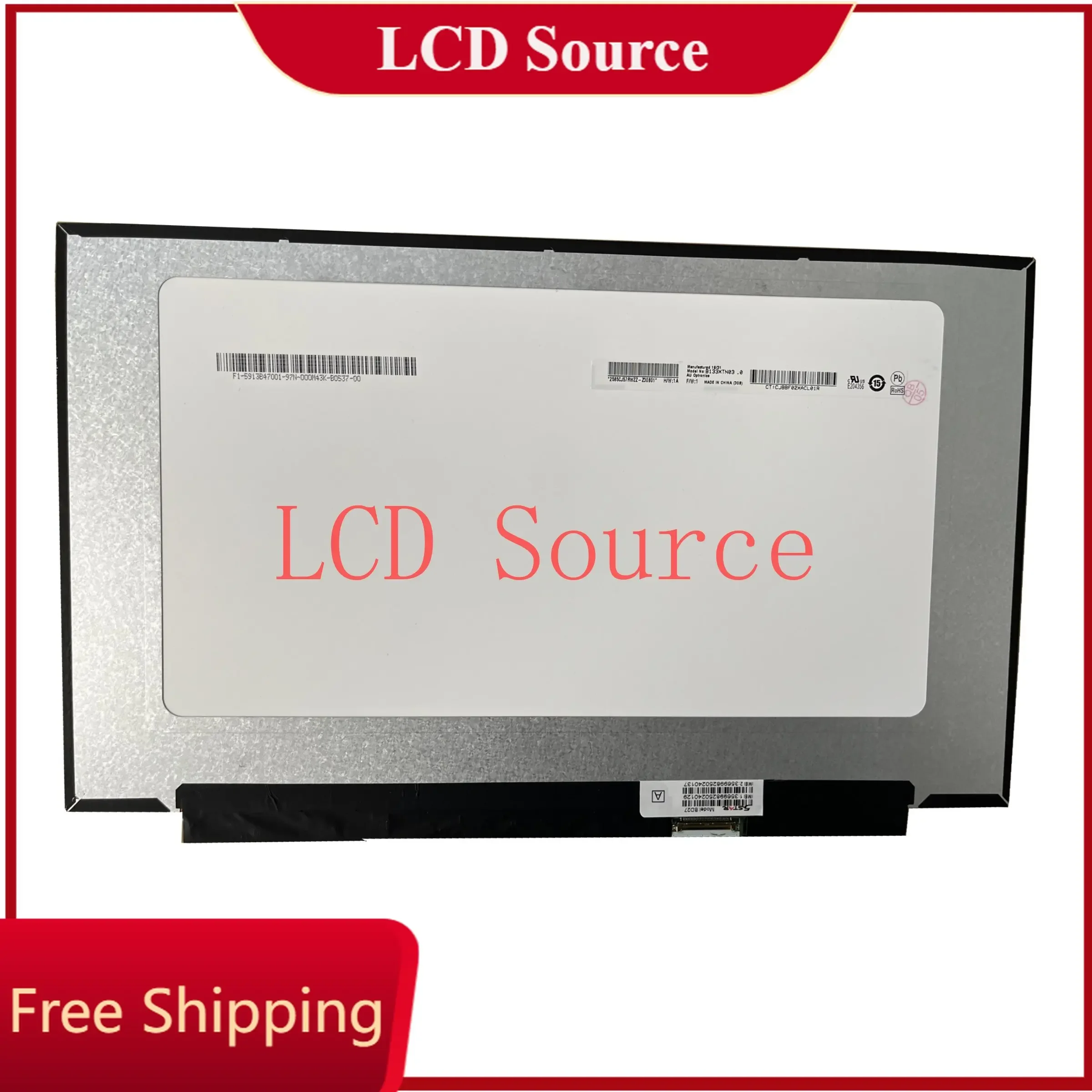 B133XTN03.0 1366X768 30 pins B133XTN03.2 NT133WHM-N35 HD 13.3 Laptop LCD Screen