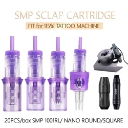 20pcs Scalp Tattoo Needles 1RL Professional Disposable Permanent Makeup Eyebrow Lip SMP Tattoo Nano Needle Cartridge Supplies
