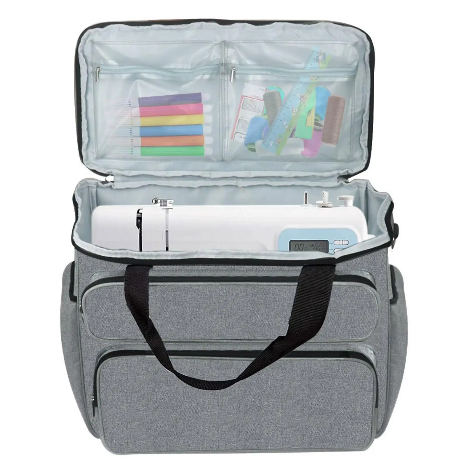 Sewing Machine Carrying Case Portable Tote Bag Sewing Machine Bag for Scissors, Measuring Tape, Thread and Other Sewing Tools