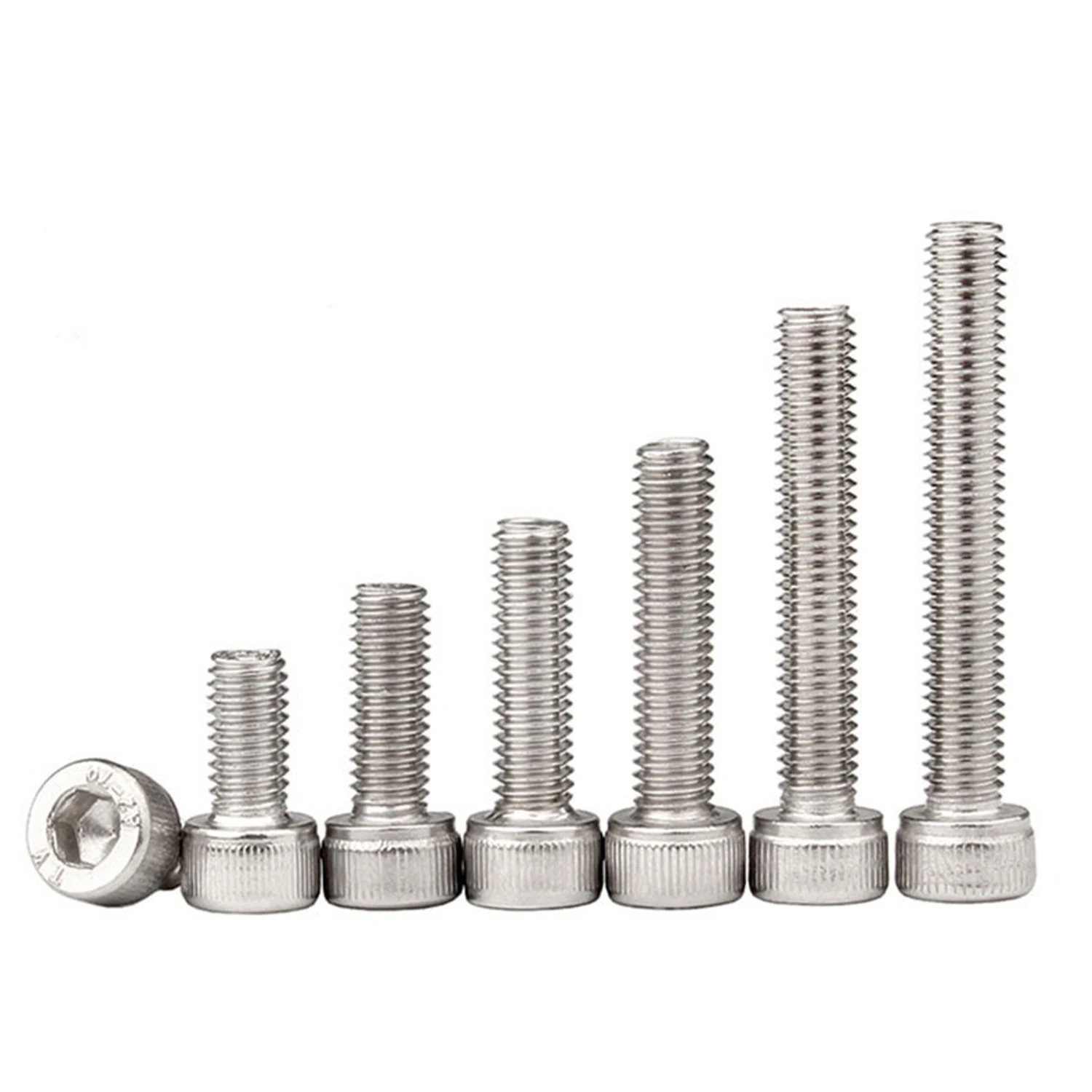 890Pcs Stainless Steel 304 Hex Socket Flat Head Screws Assortment Kit M6 M3 M4 M5 Countersunk Bolts Set with Storage Box