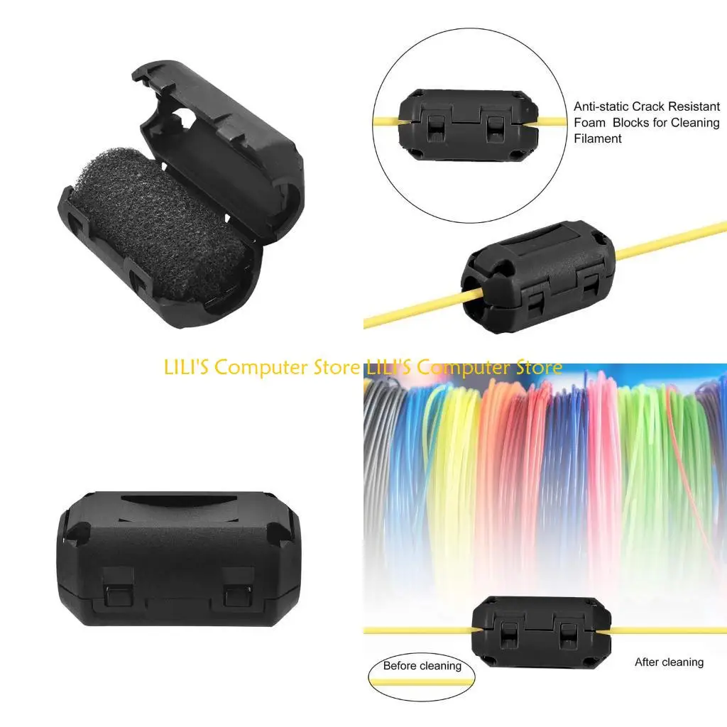 A52B طابعة ثلاثية الأبعاد 1.75 إسفنجة مرشحات خيوط مع فتحات 1.5 مم لتمرير سلس #1