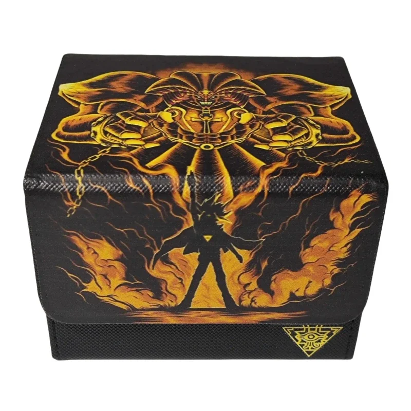 YuGiOh Exodia Animation Characters Self Made Leather Card Storage Box Center Card Anime Classics Game Collection Cards Toy Gift