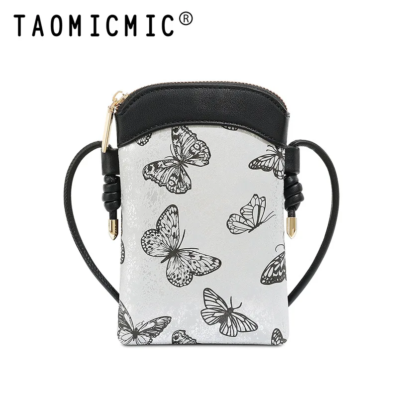 

Ladies' leather crossbody bag,mobile phone case,cute butterfly pattern single-shoulder bag,wallet for women,bolsa dama, tote bag