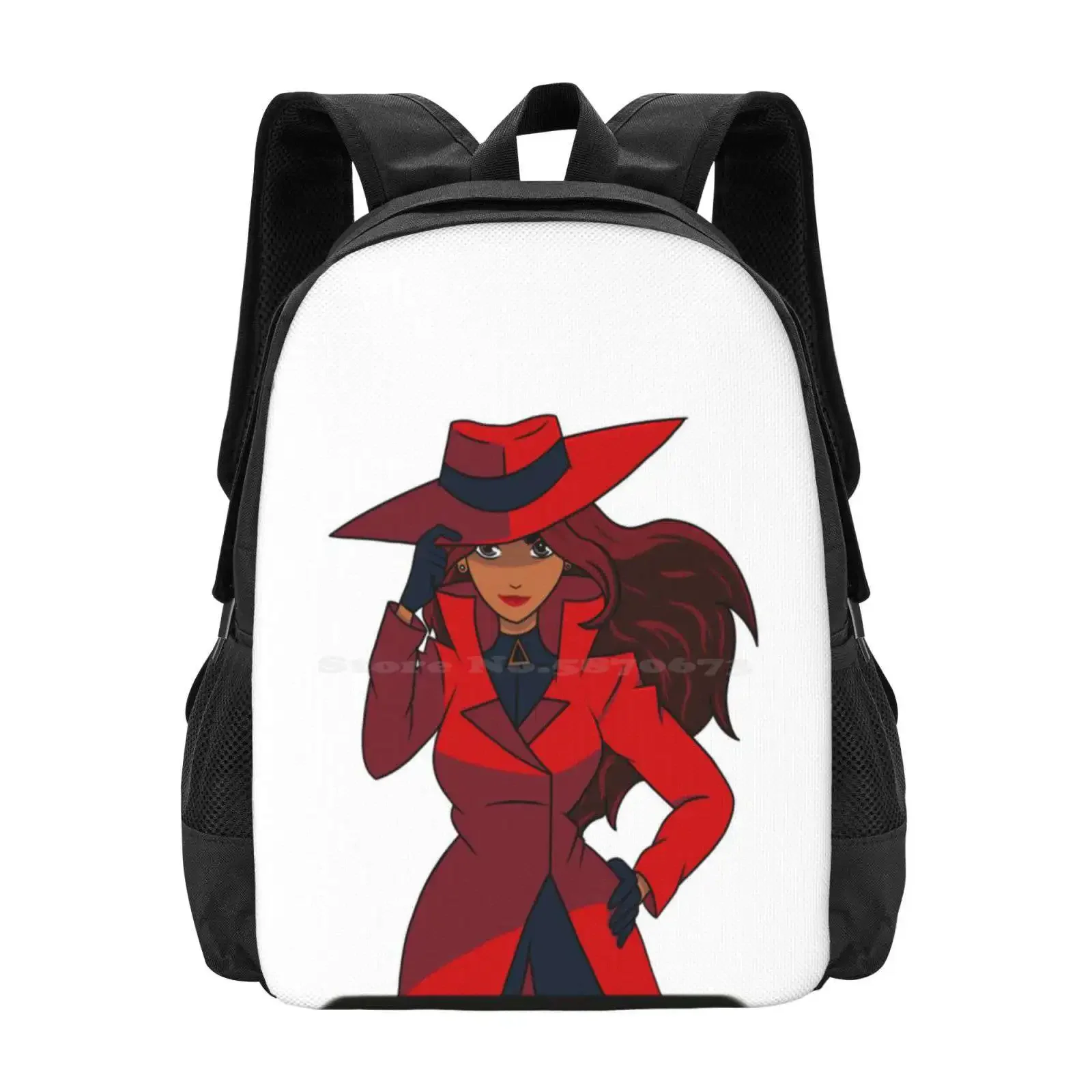 

Sandiego Hot Sale Schoolbag Backpack Fashion Bags Carmen Sandiego 2019 Cartoon Tv