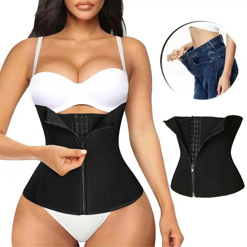 ملابس داخلية نسائية للتحكم في البطن بعد الجراحية، ملابس داخلية مضغوطة بإبزيم لتحديد الجسم مناسبة للارتداء مع الفساتين