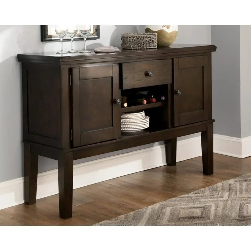 Signature Design by Ashley New Traditional Dining Room Buffet with Wine Rack wood wardrobe bedroom furniture