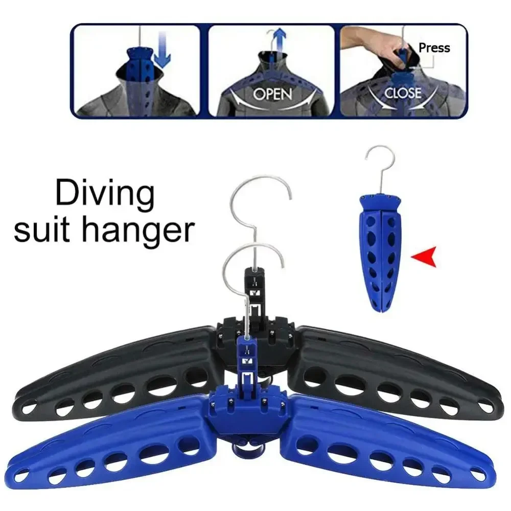 

Foldable Wetsuit Hanger Diving Surf Drysuit Outdoor Travel Swimwear Hanger Stand Surf Drysuit Diving Suit Thickened Drying Rack