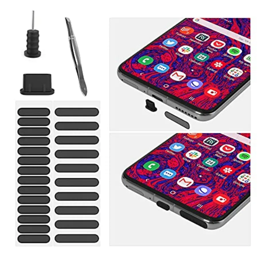 

Anti Dust Kit for Phone iPhone 17e 17 Air 16E 16 15 Plus Pro Max, USB C TYPE C Anti Dust Plugs x5, Earphone Jack x5, Speaker Me